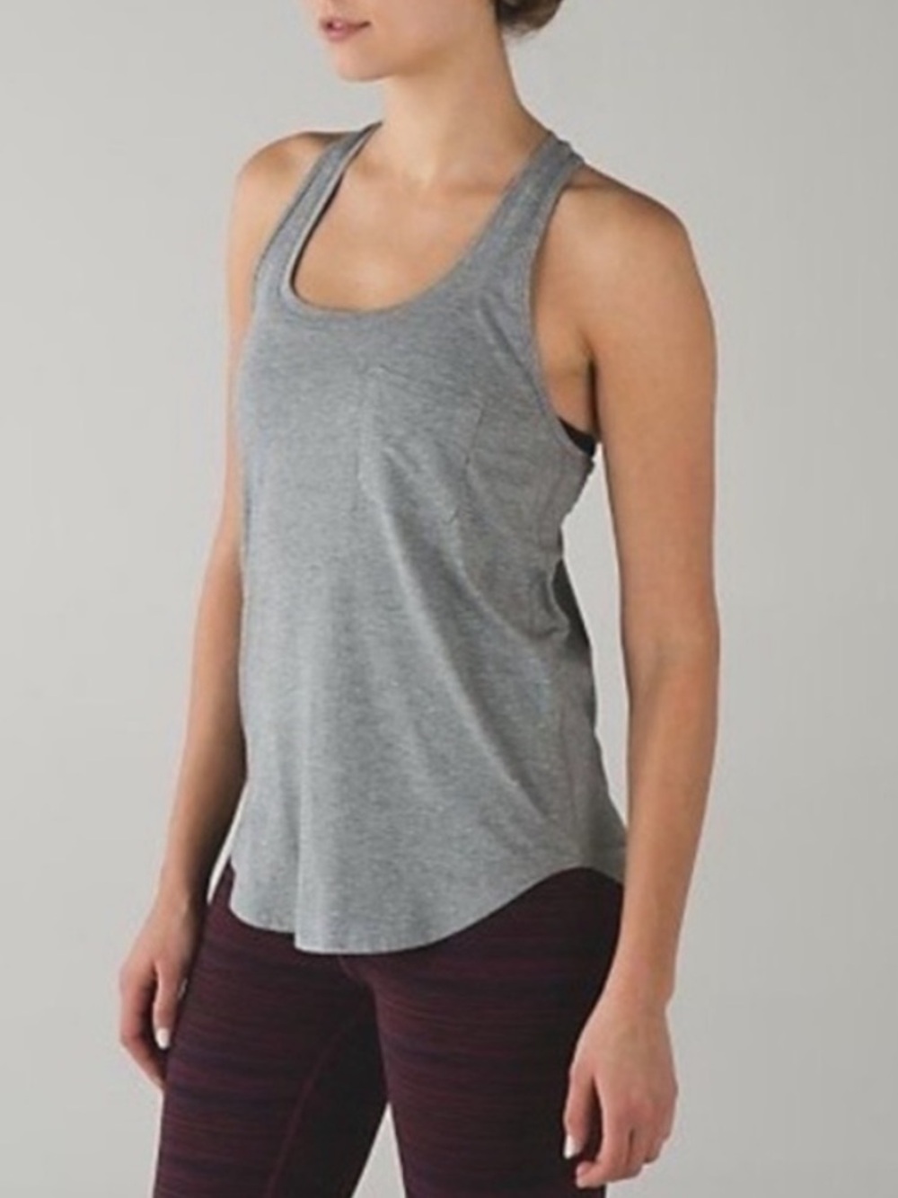 Lululemon Yogi III Tank size 6 heather gray